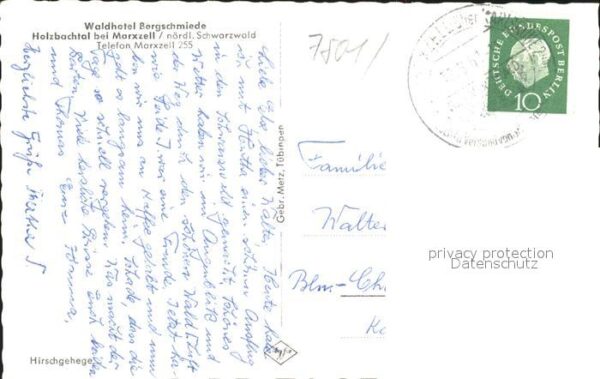 Marxzell Karsruhe BW Waldhotel Bergschmiede – Bild 2
