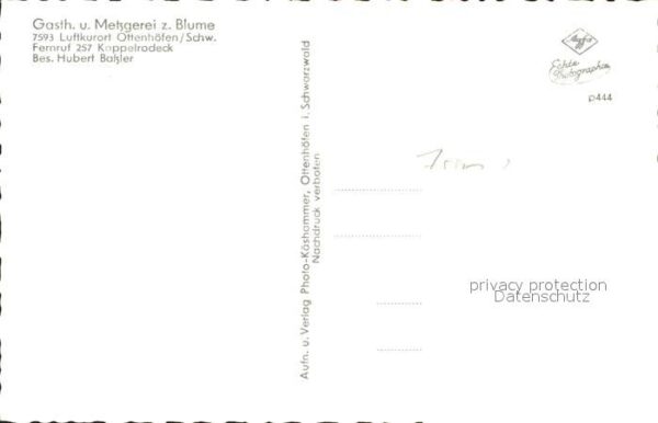 Ottenhoefen Schwarzwald Gasthaus z. Blume – Bild 2