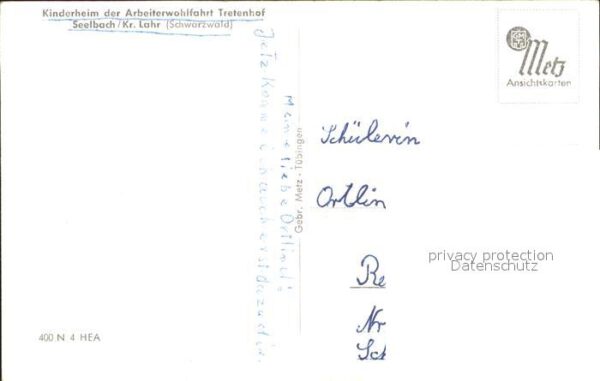 Seelbach Schutter Kinderheim Arbeiterwohlfahrt Tretenhof – Bild 2