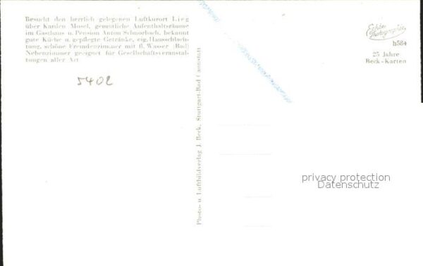 Lieg Gasthaus Anton Schnorbach Burg – Bild 2
