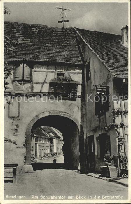 Kenzingen Am Schwabentor mit Blick in die Brotstrasse