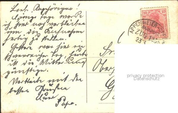 Oberkirch Baden Litho Bahnpost – Bild 2