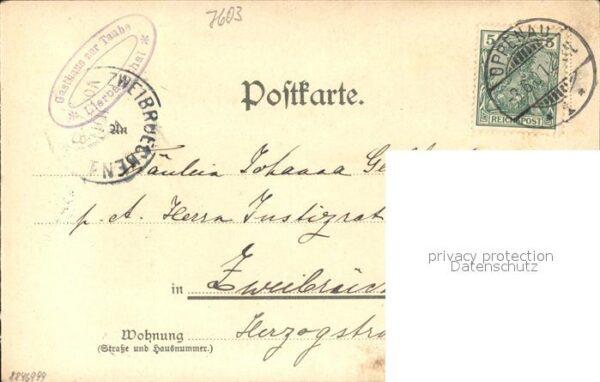 Oppenau Litho Gasthof Pension zur Taube – Bild 2