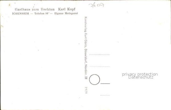 Ichenheim Rheinstrasse Kirche Hauptstrasse Schulhaus Apotheke – Bild 2