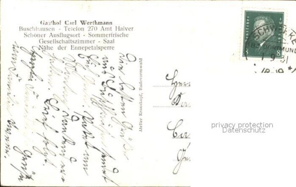 Buschhausen Halver Gasthof Carl Werthmann – Bild 2
