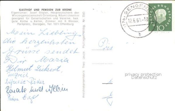 Ortenberg Baden Gasthof Pension zur Krone – Bild 2
