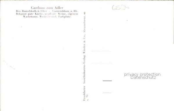 Guntersblum Gasthaus zum Adler – Bild 2