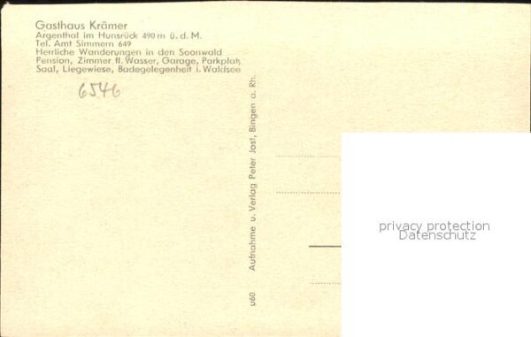 Argenthal Waldsee Gasthaus Kraemer – Bild 2