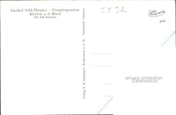Klotten Gasthof Sehl-Thoennes – Bild 2