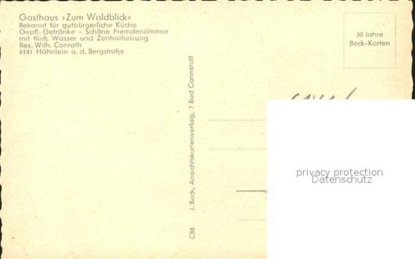 Haehnlein 
Gasthaus Zum Waldblick – Bild 2