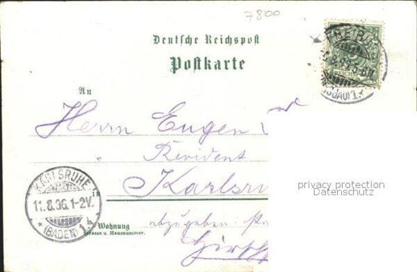 Freiburg Breisgau Trachten Litho – Bild 2