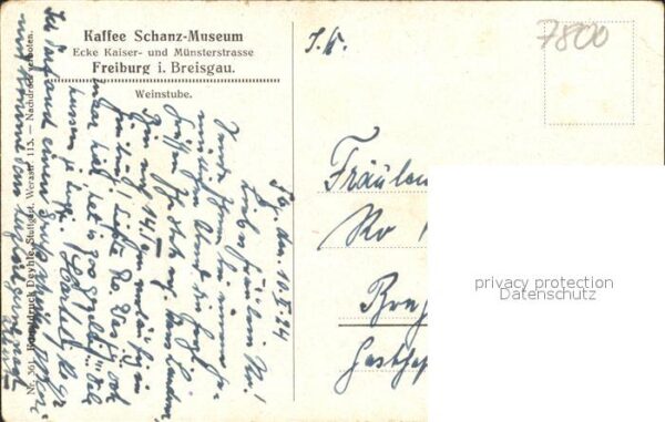 Freiburg Breisgau Kaffe Schanz-Museum Weinstube – Bild 2