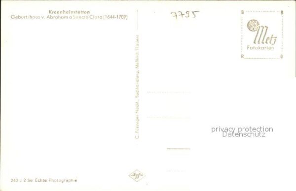 Kreenheinstetten Geburtshaus v. Abraham a Sancta Clara – Bild 2