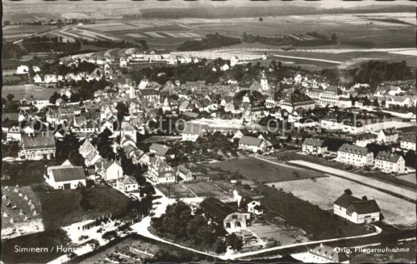 Simmern Hunsrueck Fliegeraufnahme