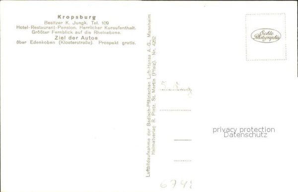 Kropsburg Fliegeraufnahme St. Martin Rheinplatz – Bild 2