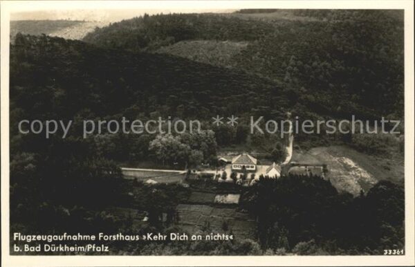 Bad Duerkheim Fliegeraufnahme Forsthaus Jagdhaus des Grafen von Lemingen