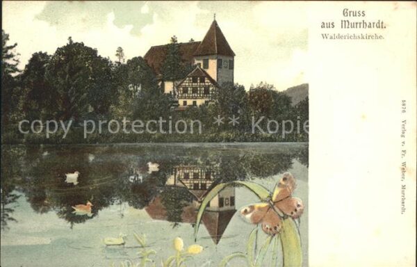 Murrhardt Walderichskirche Litho