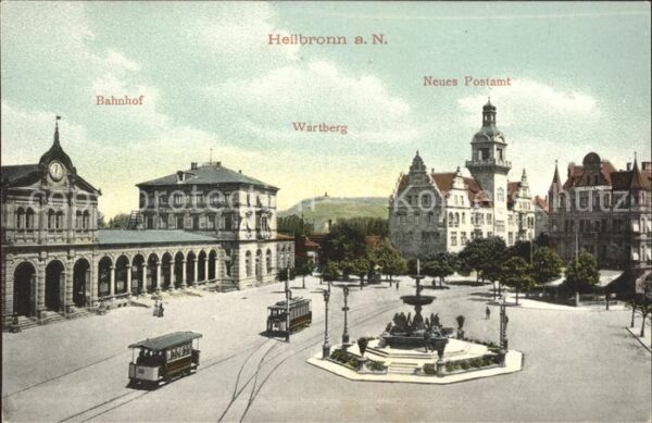 Heilbronn Neckar Bahnhof Wartberg Neues Postamt