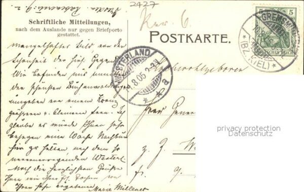 Krummsee Holstein Hotel Holsteinische Schweiz Litho – Bild 2