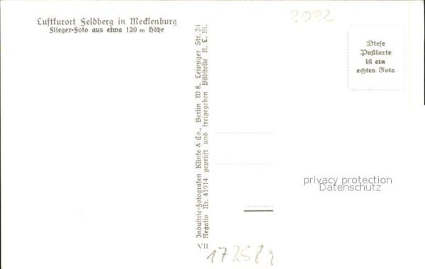 Feldberg Mecklenburg Fliegeraufnahme – Bild 2