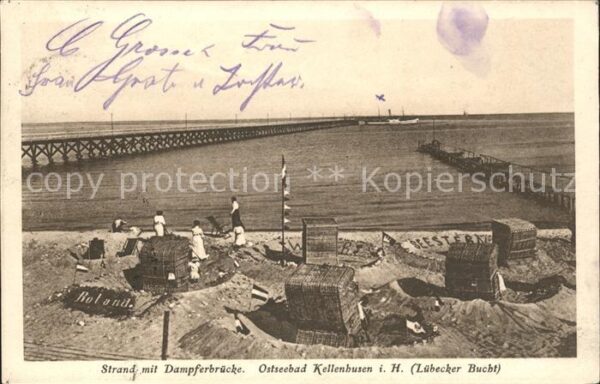 Kellenhusen Ostseebad Strand Dampferbruecke Luebecker Bucht