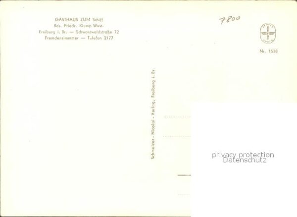 Freiburg Breisgau Gasthaus zum Schiff – Bild 2