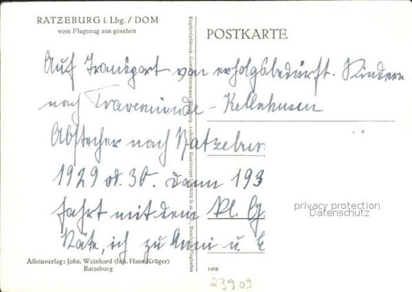 Ratzenburg Fliegeraufnahme Dom – Bild 2