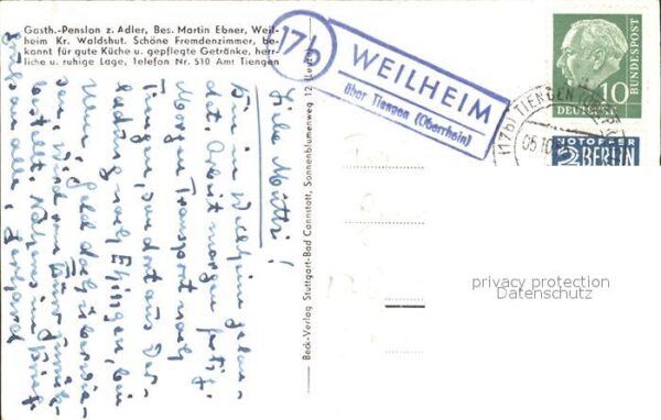 Weilheim Waldshut Gasthaus-Pension zum Adler – Bild 2