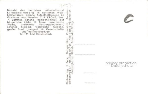 Kirchenkirnberg Fliegeraufnahme Zur Krone – Bild 2