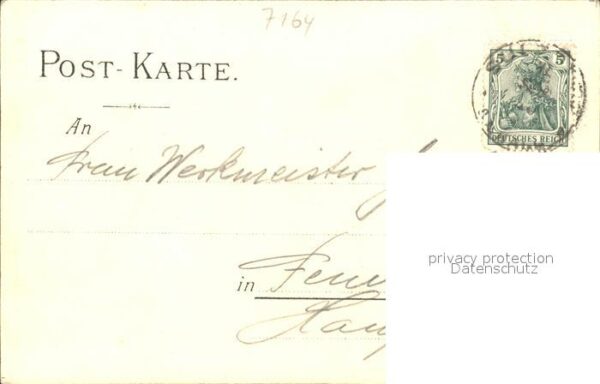 Obersontheim HN Zeichnung Partie bei der Kirche – Bild 2