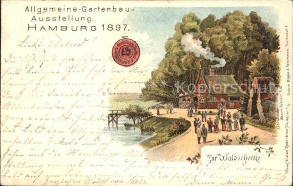 Hamburg Allgemeine-Gartenbau Ausstellung Waldschenke