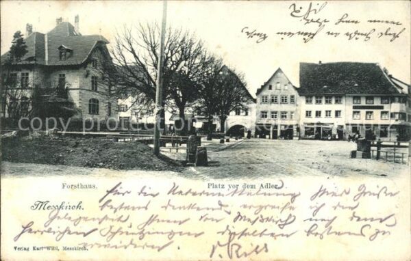 Messkirch Forsthaus Platz vor dem Adler