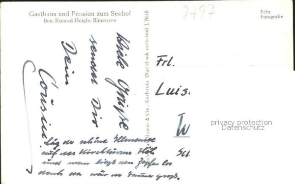 Illmensee Fliegeraufnahme Gasthaus-Pension zum Seehof – Bild 2