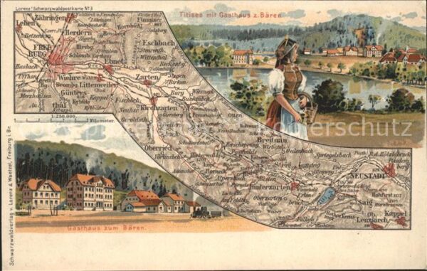 Titisee Gasthaus z. Baren Karte