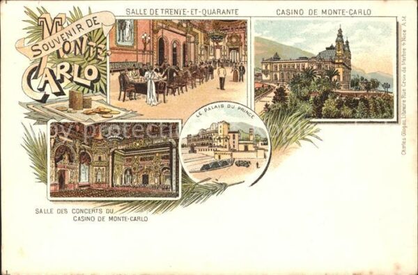 Monte-Carlo Casino Salle de Trente et Quarante Salle des Concerts Palais du Prin