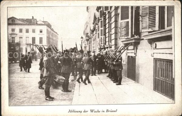 Bruessel Bruxelles Abloesung der Wache