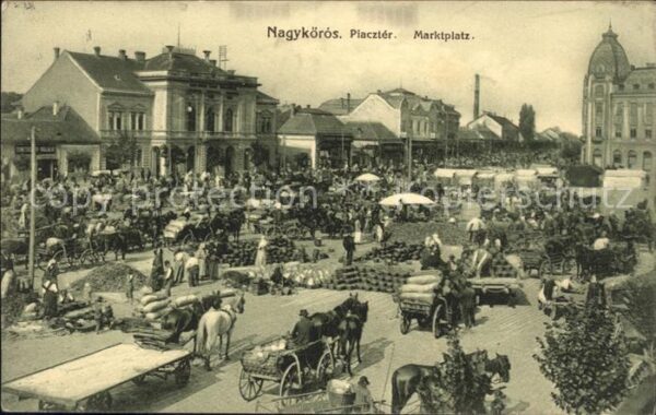 Cegled Nagykoeros Piaczter Marktplatz