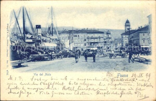 Fiume Rijeka Via del Molo