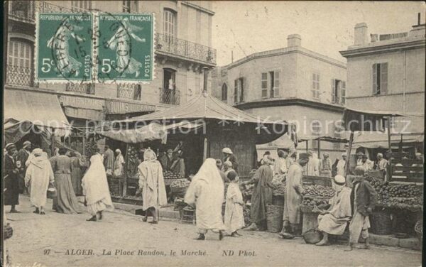 Alger Algerien La Place Randon le Marche