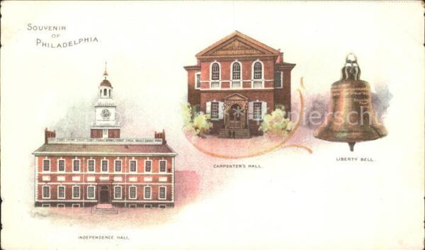 Philadelphia Pennsylvania Independence Hall Carpenter's Hall Liberty Bell
