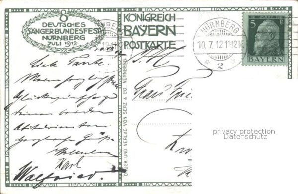Nuernberg 8. Deutsches Saengerbundesfest Pferd – Bild 2
