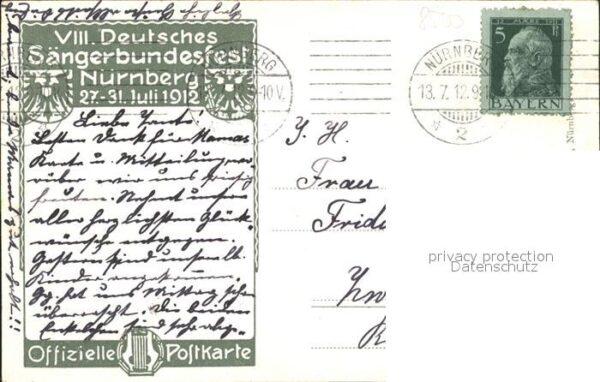Nuernberg 8. Deutsches Saengerbundesfest – Bild 2