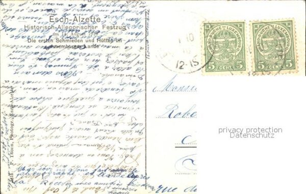 Esch-Sur-Alzette Historisch-Allegorischer Festung Die ersten Schmieden und Huett – Bild 2