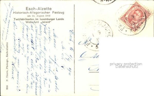 Esch-Sur-Alzette Historisch-Allegorischer Festung Tuchfabrikanten Webestuhl Jaka – Bild 2