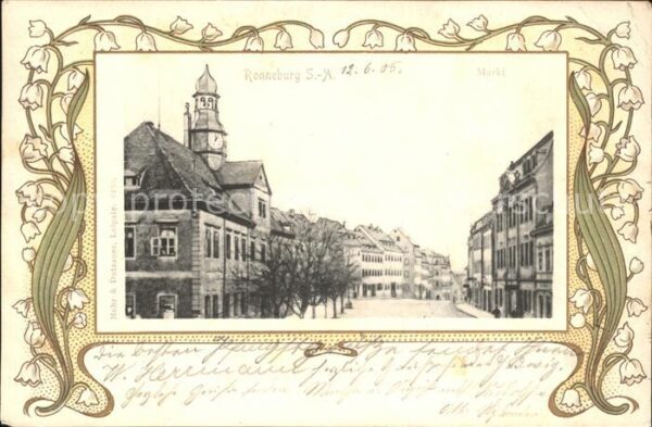 Ronneburg Thueringen Markt Glockenblumen