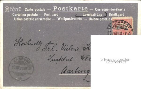 Budapest FR. M. Pfeifer Nr. I Weltpostverein – Bild 2