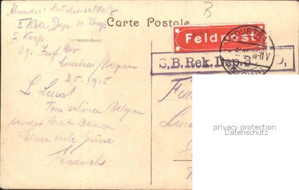 Courtrai KORTRIJK Flandre Belgie Rue de Tournal – Bild 2