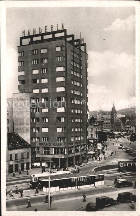 Bratislava Pressburg Pozsony Grand Hotel Manderla Strassenbahn