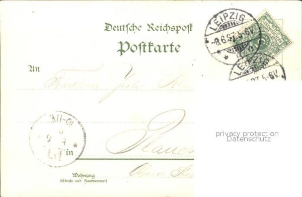 Leipzig Saechsisch-Thueringische Jndustrie- u. Gewerbe- Ausstellung Reiterstandb – Bild 2