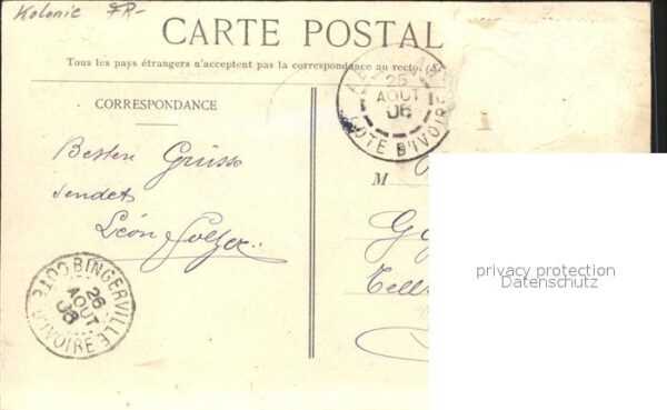 Grand Bassam Colonies Francaises Cote d  lvoire – Bild 2